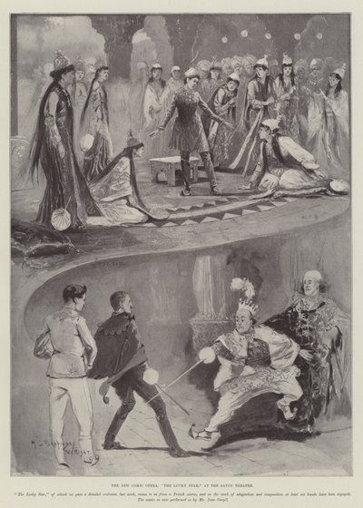 サボイシアターの新しいコミックオペラ「ラッキースター」 作： Henry Charles Seppings Wright